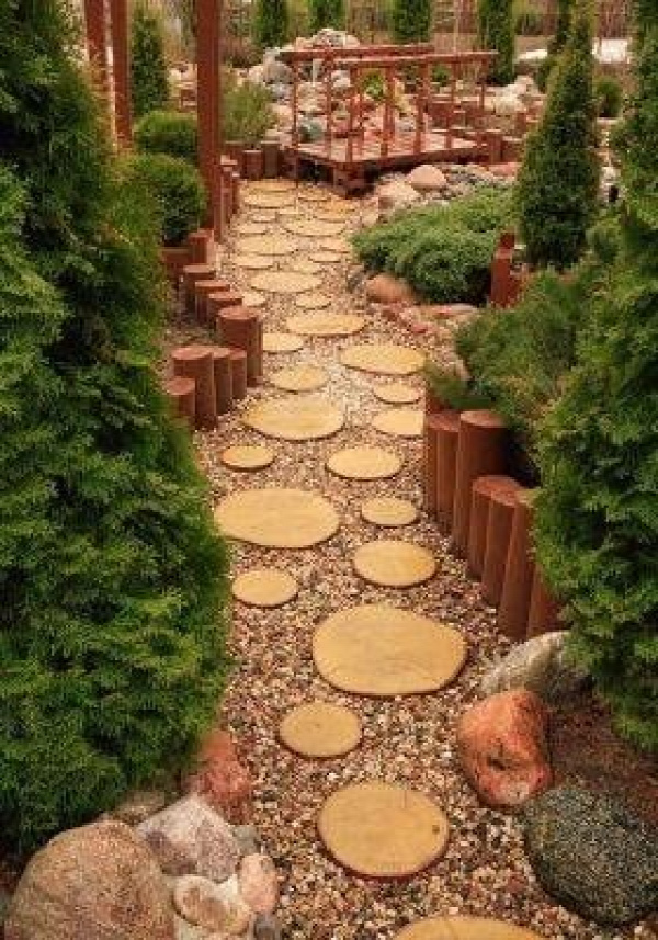 yard decorations recycling tree stumps and backyard landscaping ideas