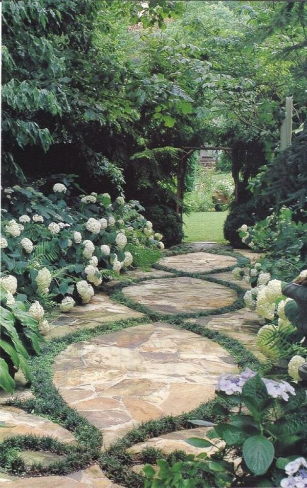 Pathway - I have pinned many a path ideas but this one...wow...this one REALLY speaks to my soul.