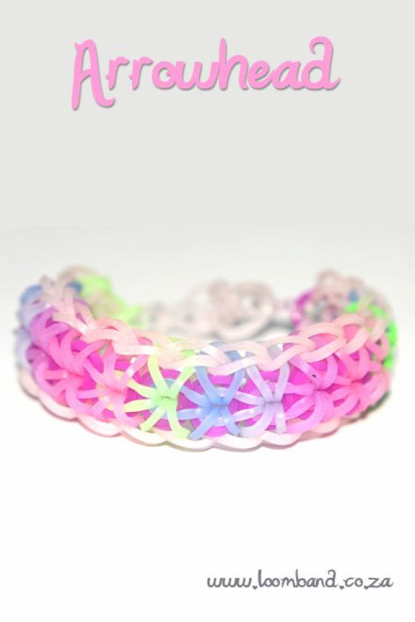 Arrowhead loom band bracelet tutorial, instructions and videos on hundreds of loom band designs. Shop online for all your looming supplies, delivery anywhere in SA.