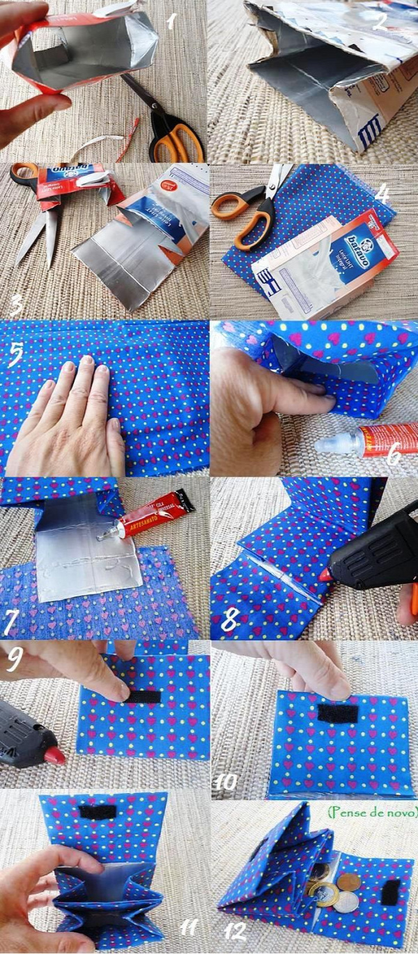 Amazing DIY Wallet Ideas DIY Milk Carton Wallet