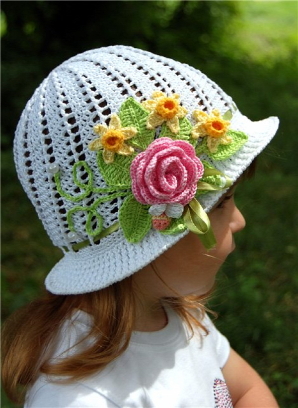 Fab Art DIY Crochet Summer Sun Hat Free Pattern11