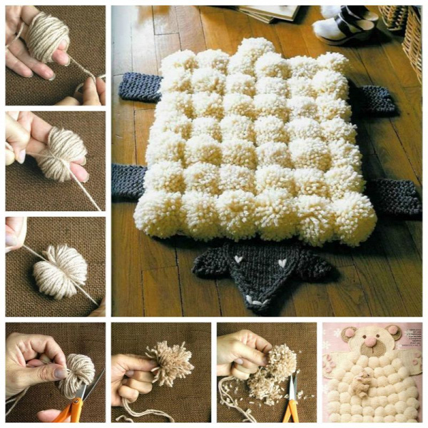 Creative Ideas - DIY Easy Pompoms with Your Own Fingers