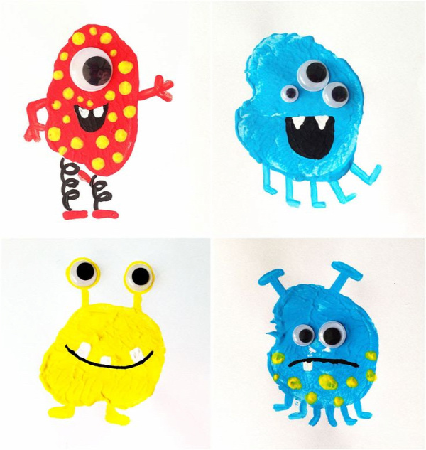 Potato Printing Monsters for everyday fun