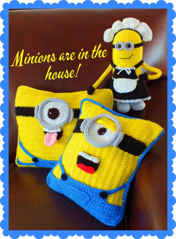 Connie's Spot© Crocheting, Crafting, Creating!: Free Minion Inspired Doll+Pillow Patterns©