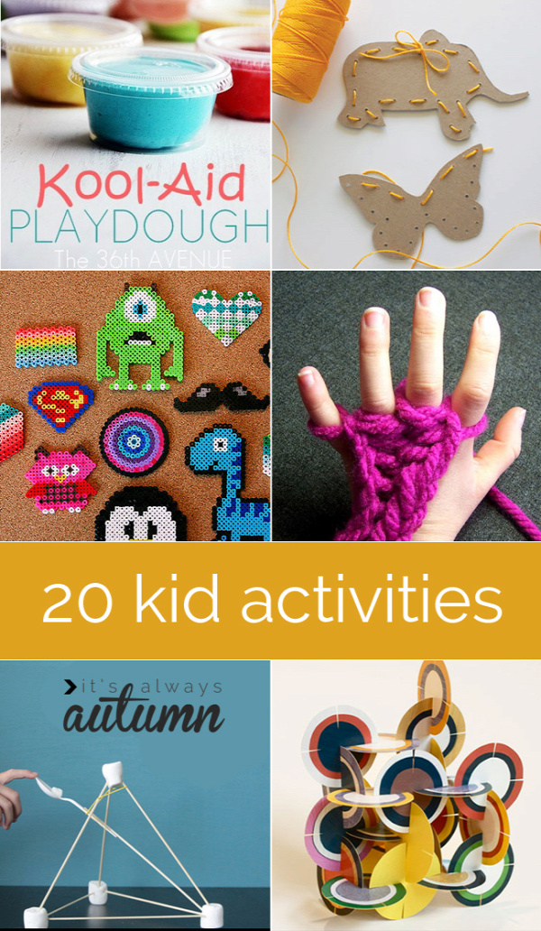 20 fun crafts and activities your kids will love