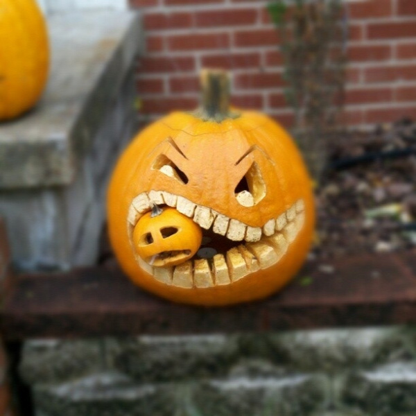 You can have a cannibal pumpkin.