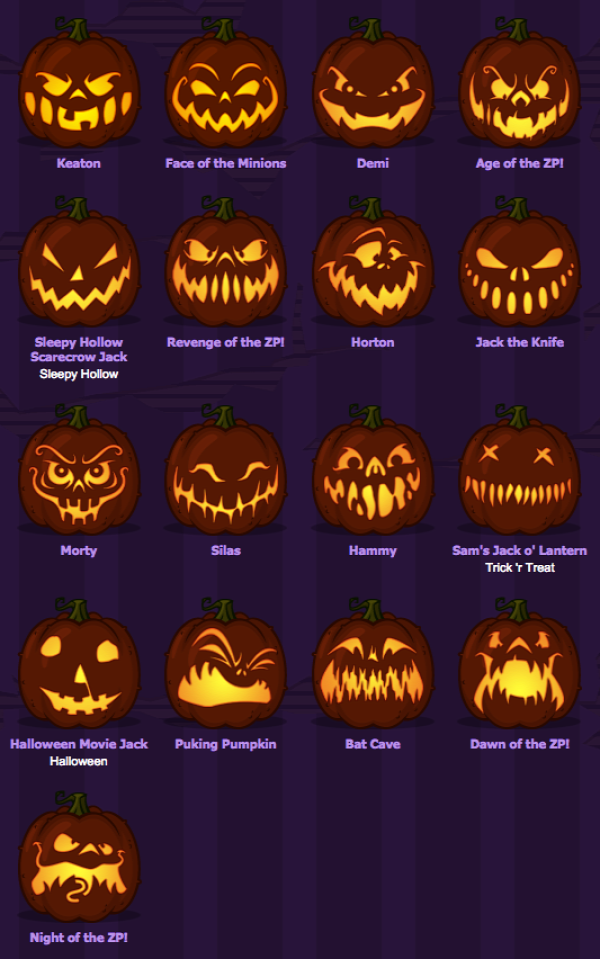 Scary Pumpkin Faces 