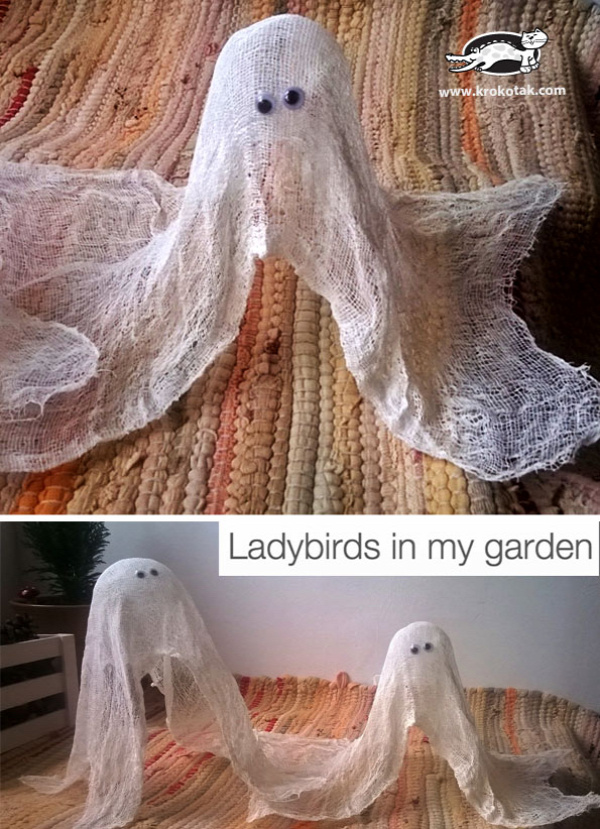 Easy-To-Make Friendly Ghosts for Halloween