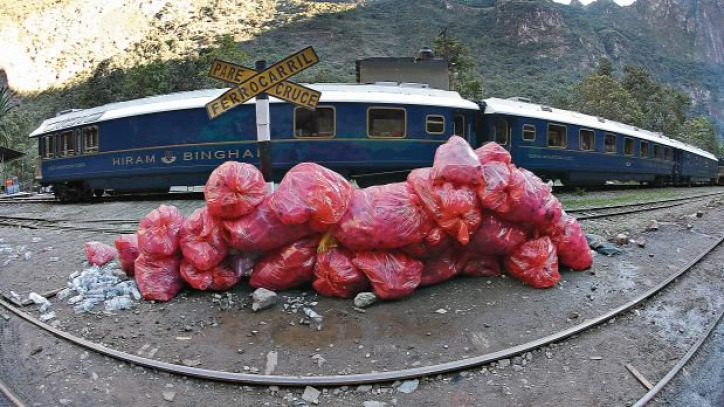 Machu Picchu szemét hulladék fenntartható turizmus világörökség