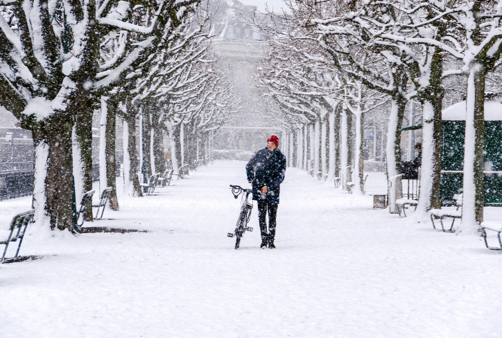 kerékpár tél városi életmód