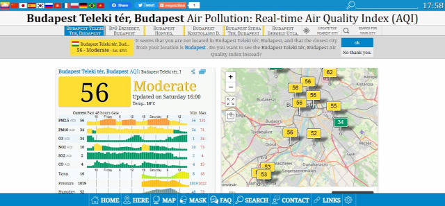 légszennyezettség levegőszennyezés urbánus életmód nagyváros közlekedés levegőminőség
