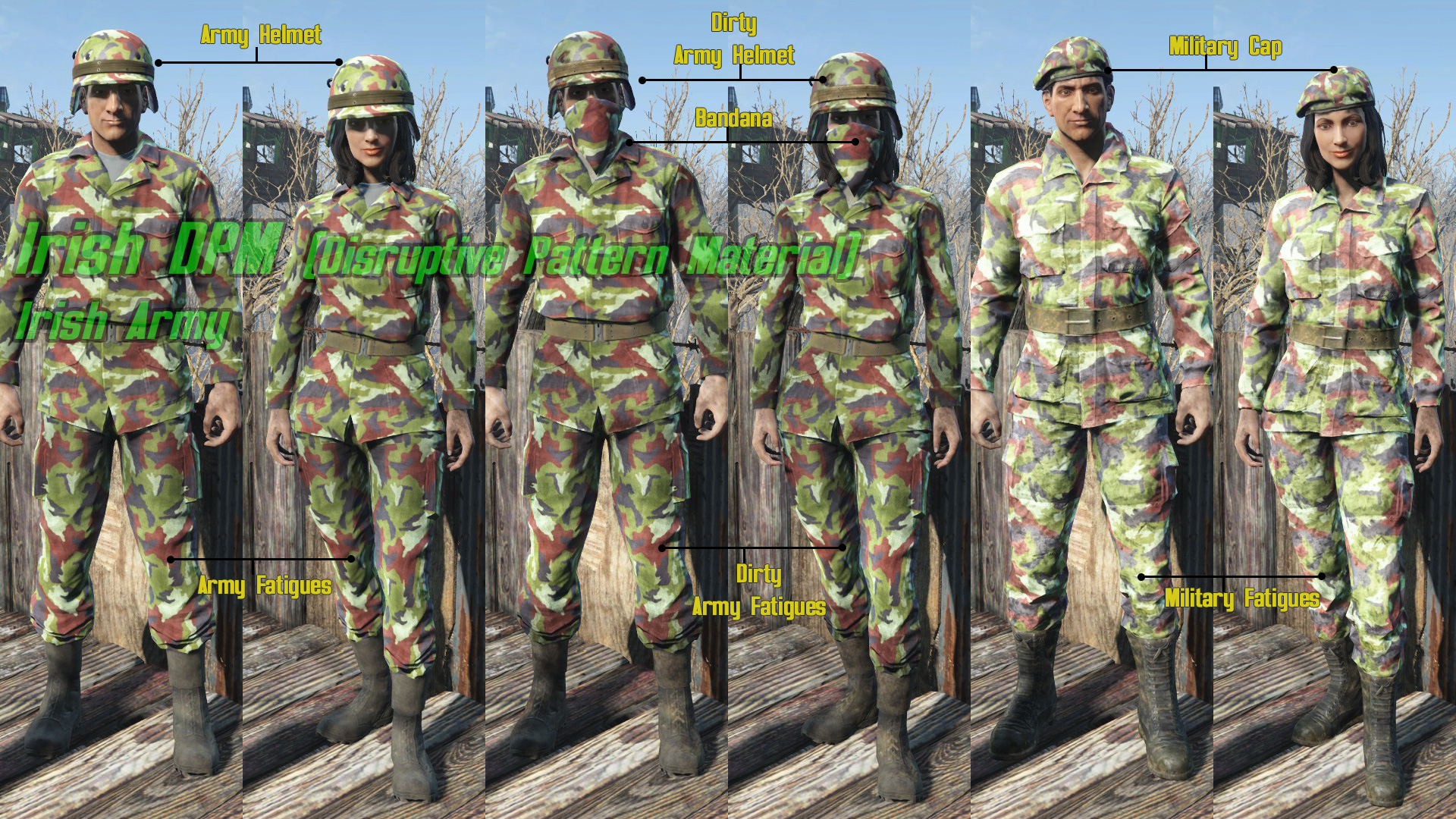 Fallout 4 army fatigues фото 45