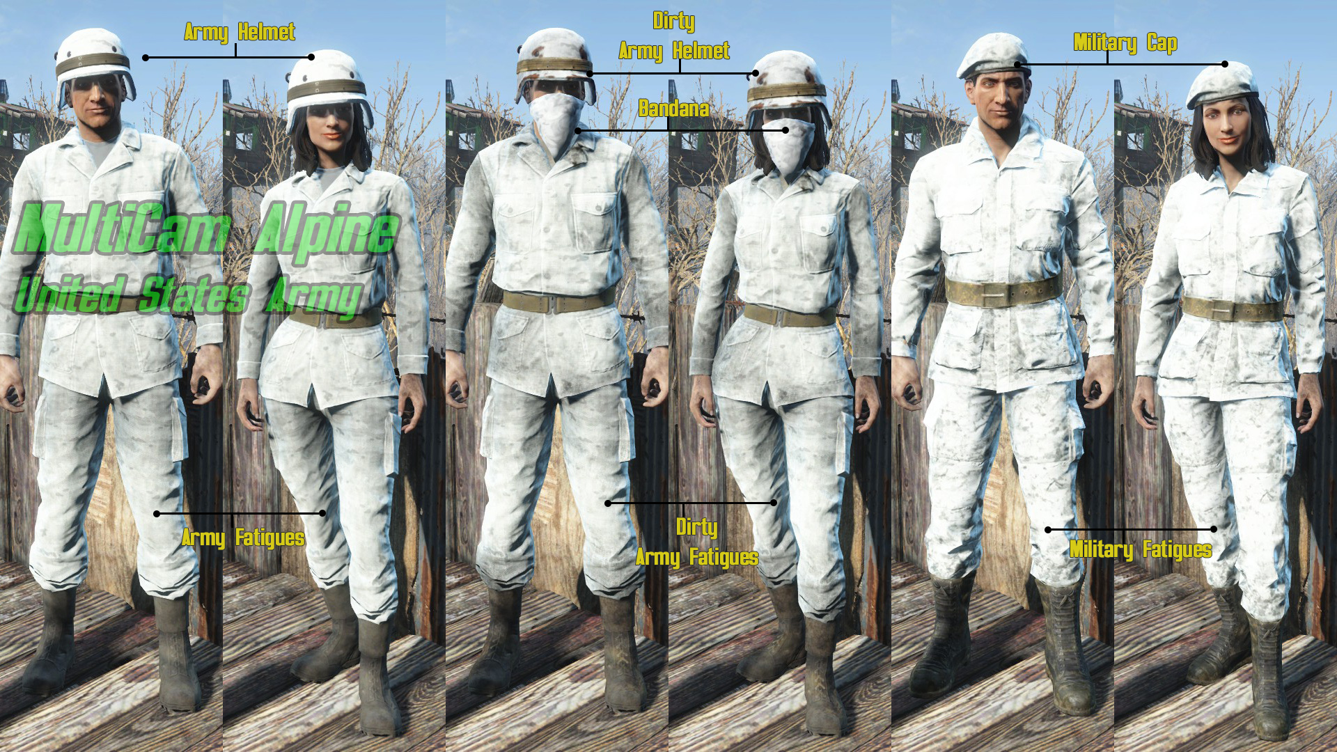 Fallout 4 army fatigues фото 44