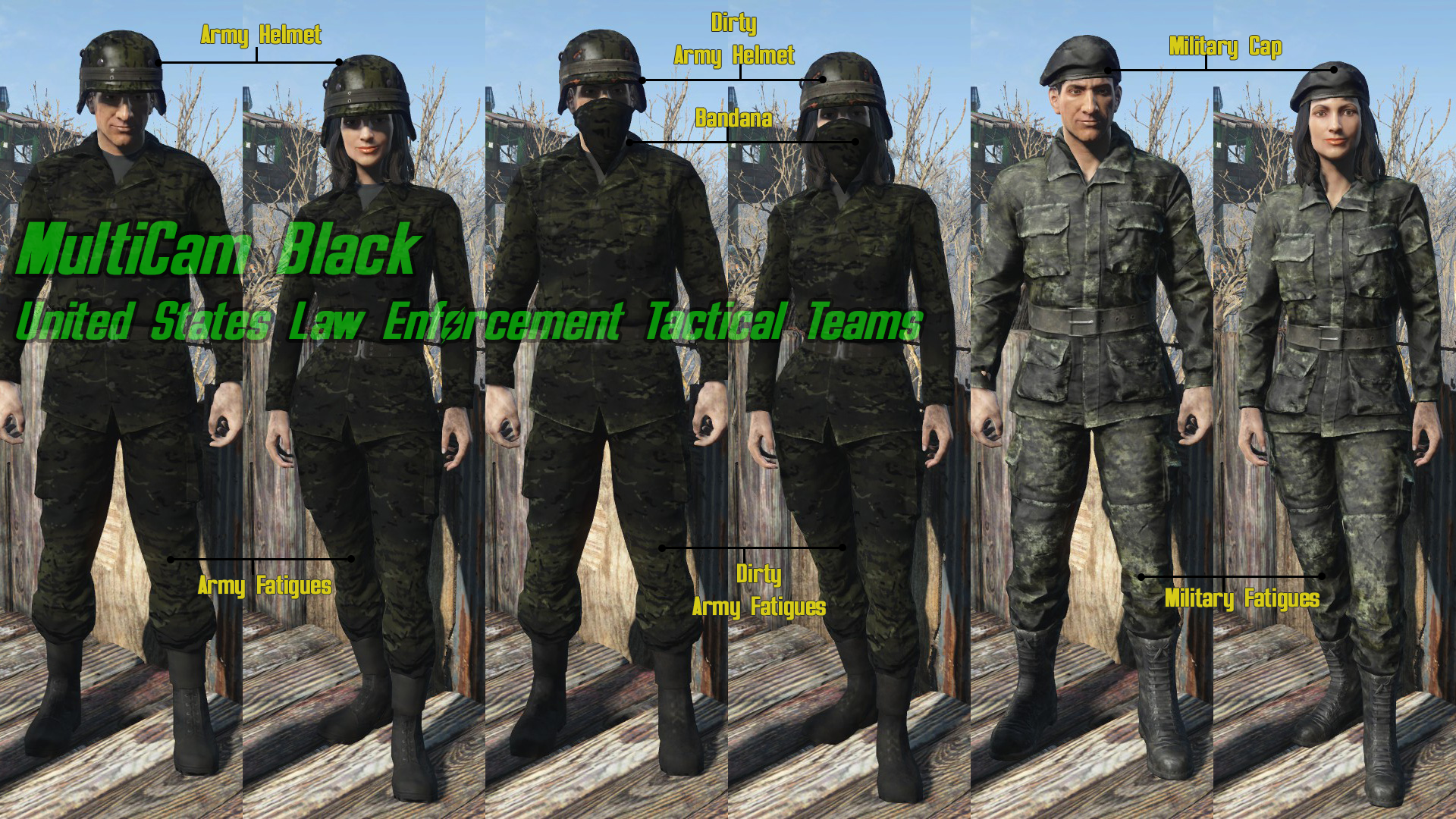 Fallout 4 army fatigues фото 57