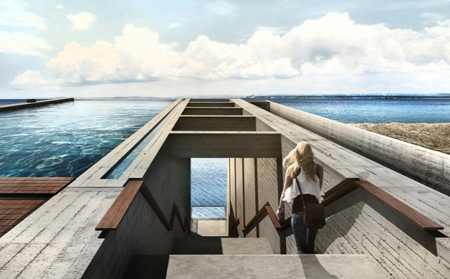 OPA casa brutale conceptual residence aegean sea greece designboom