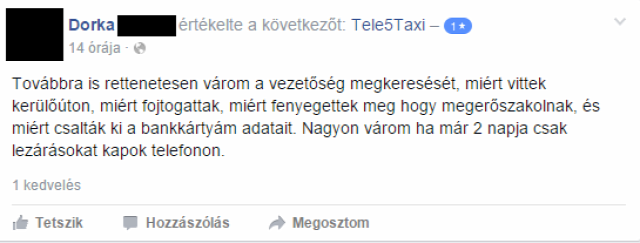 taxi erőszak Facebook közösségi média