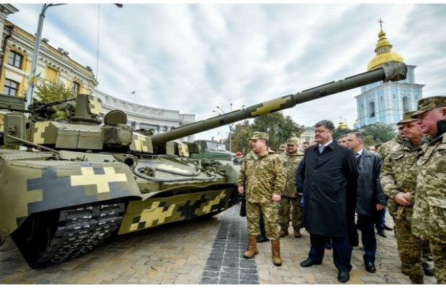 Ukrajna tank Petro Porosenkó