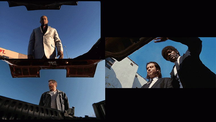 The side-by-side visual similarities of Breaking Bad and Pulp Fiction