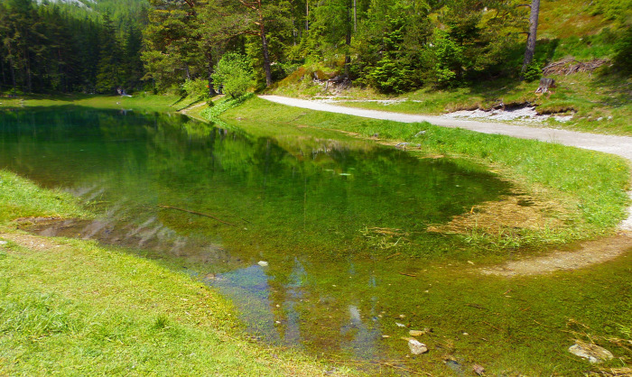 Ausztria Stájerország túra túraút tó Grüner See