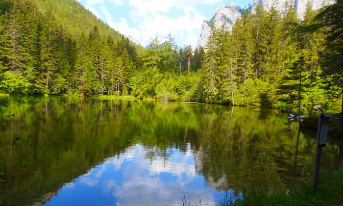 Ausztria Stájerország túra túraút Grüner See tó