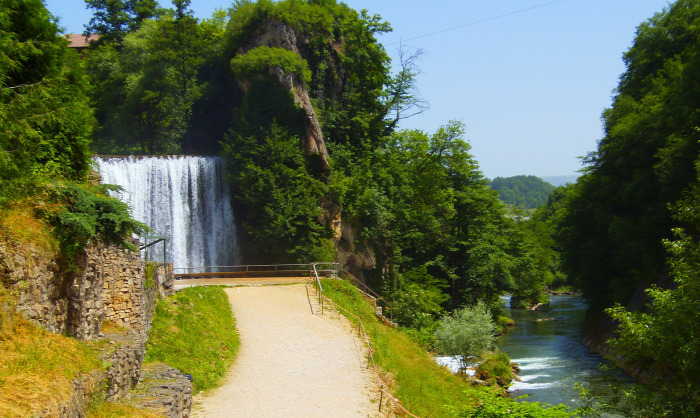 Bosznia-Hercegovina Jajca vízesés túraút