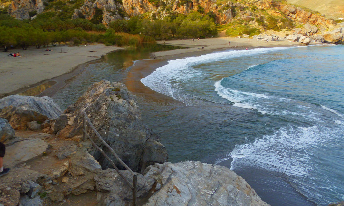 Görögország Kréta strandok Preveli Rethymno