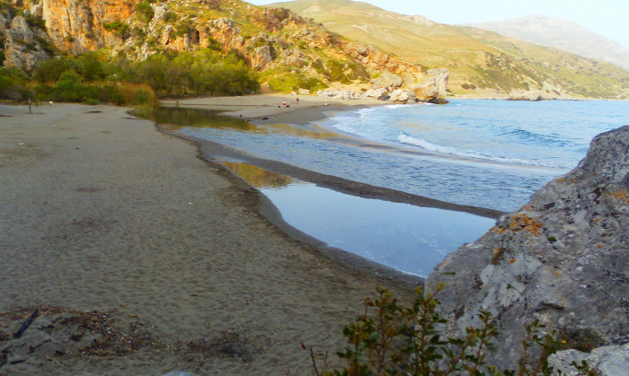 Görögország Kréta strandok Preveli Rethymno