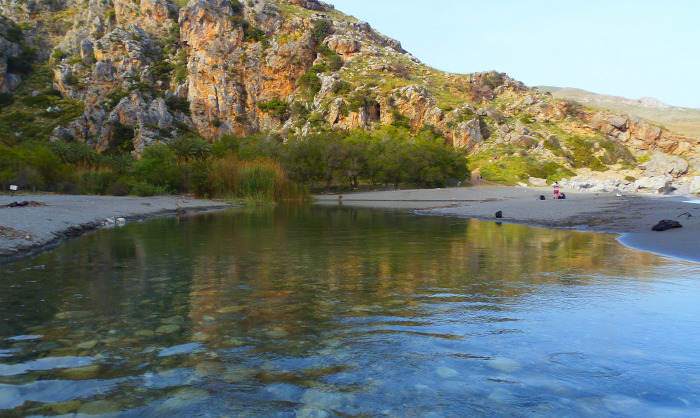 Görögország Kréta strandok Preveli Rethymno