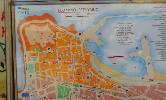 Görögország Kréta Rethymno város