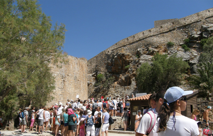 Görögország Kréta város vár Spinalonga