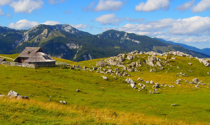 Szlovénia hegy Velika planina túra