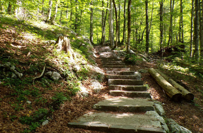 Szlovénia Bohinj Száva vízesés túraút