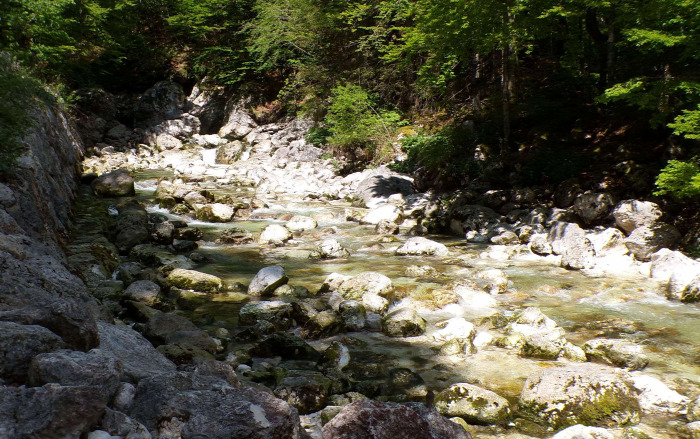 Szlovénia Bohinj Száva vízesés túraút