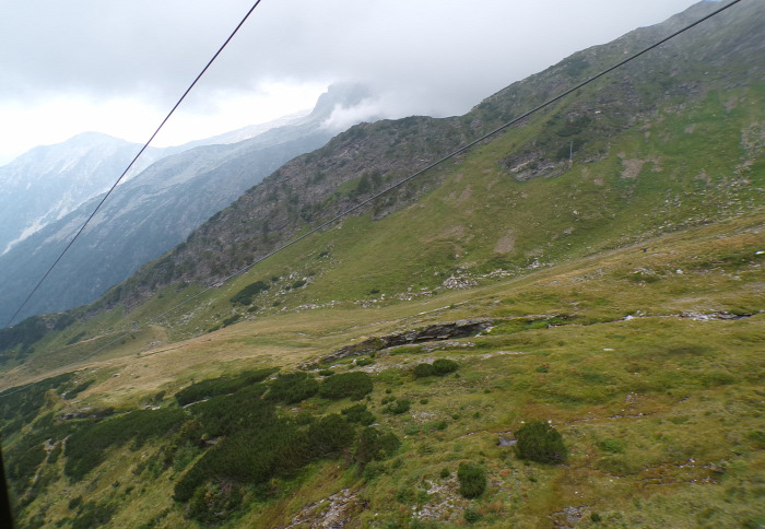 Ausztria Karintia Mölltal Ankogel felvonó nagy-kabinos felvonó Mallnitz