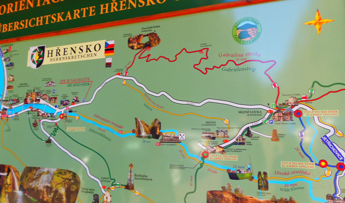Csehország túraút Cseh-Svájc Hrensko