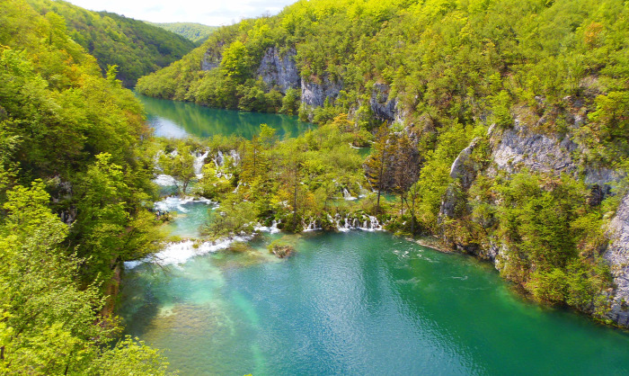 Horvátország szurdok túraút Plitvice vízesések