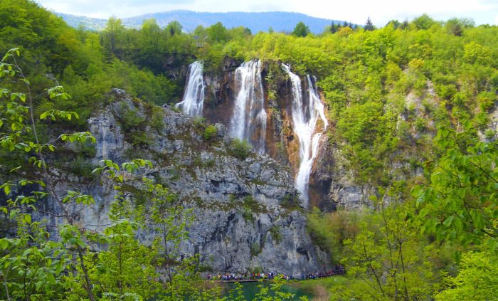 Horvátország szurdok túraút Plitvice vízesések