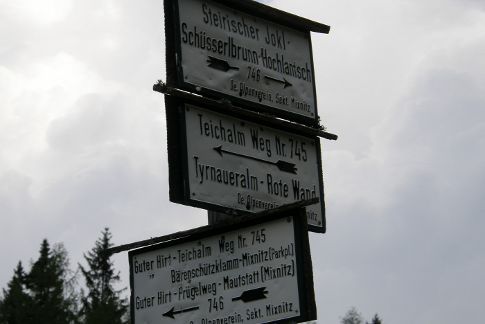Ausztria Stájerország Mixnitz hegy Medveszurdok csúcskereszt