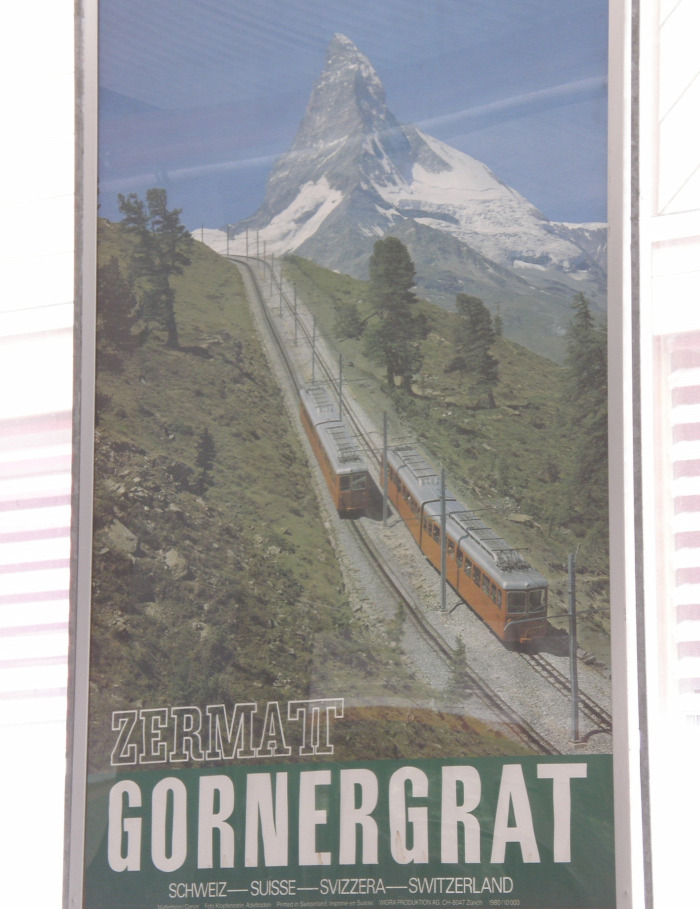 Svájc fogaskerekű vasút vasút Zermatt Gornergrat Gornergratbahn