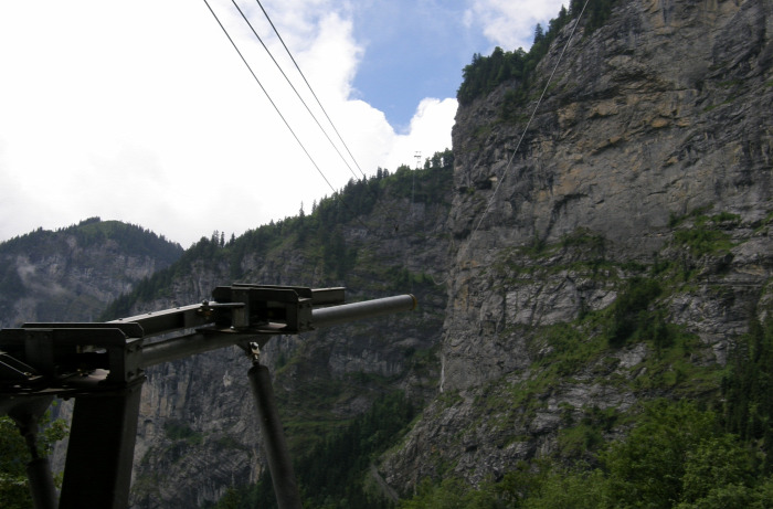Svájc nagy-kabinos felvonó hegy Schilthorn
