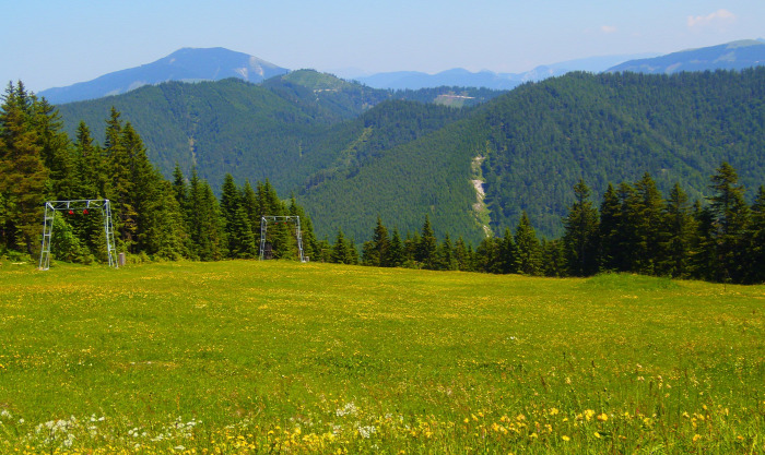 Ausztria Mariazell hegy nagy-kabinos felvonó