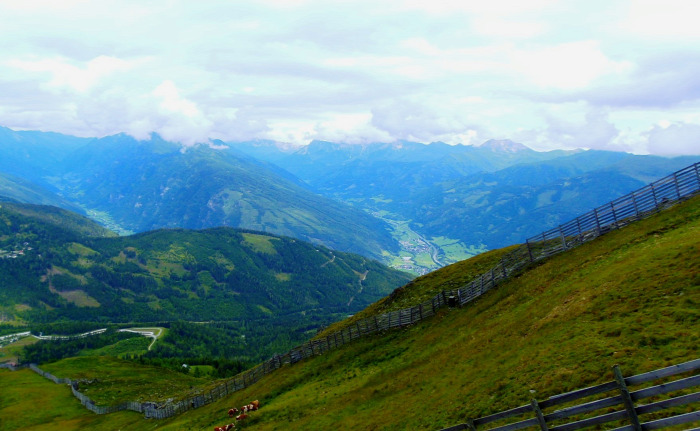 Ausztria Karintia Salzburg tartomány libegő hegy Katschberg Aineck