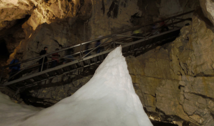 Szlovákia Alacsony-Tátra Tátra Chopok barlang jégbarlang cseppkőbarlang