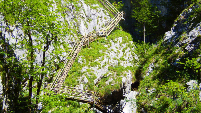Ausztria Stájerország szurdok hegy Medveszurdok Mixnitz