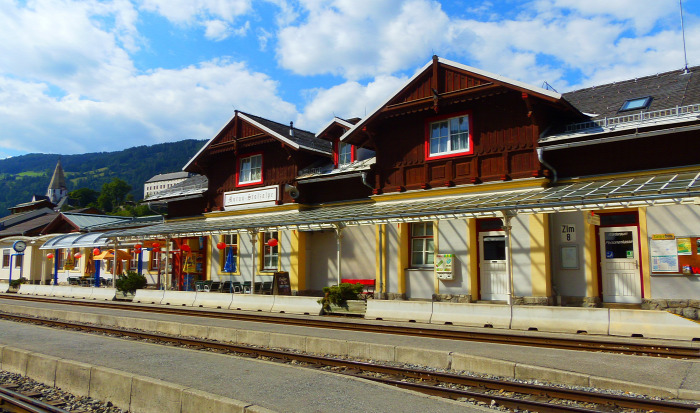 Ausztria Stájerország vonat vasút Murau Kreischberg