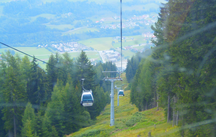 Ausztria Stájerország Murau hegy Kreischberg kis-kabinos felvonó