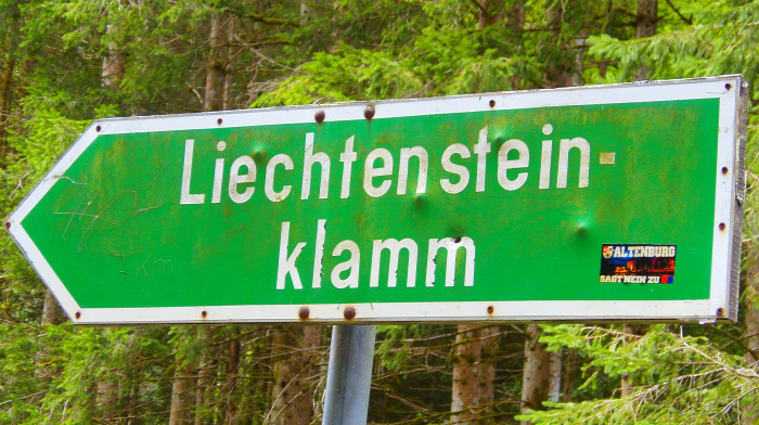 Ausztria Salzburg tartomány szurdok Liechtensteinklamm