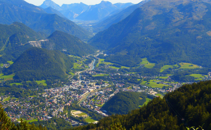 Ausztria Felső-Ausztria hegy Bad Ischl Katrinberg Salzkammergut kis-kabinos felvonó