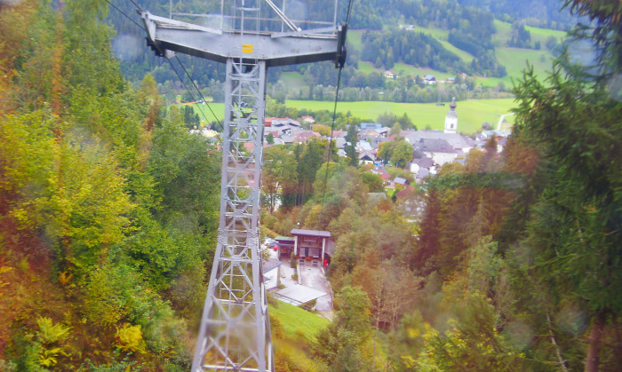 Ausztria Stájerország nagy-kabinos felvonó Schladming Schladminger Tauern
