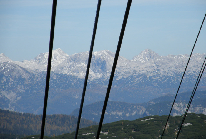 Ausztria Felső-Ausztria Obertraun Hallstatt nagy-kabinos felvonó hegy Dachstein